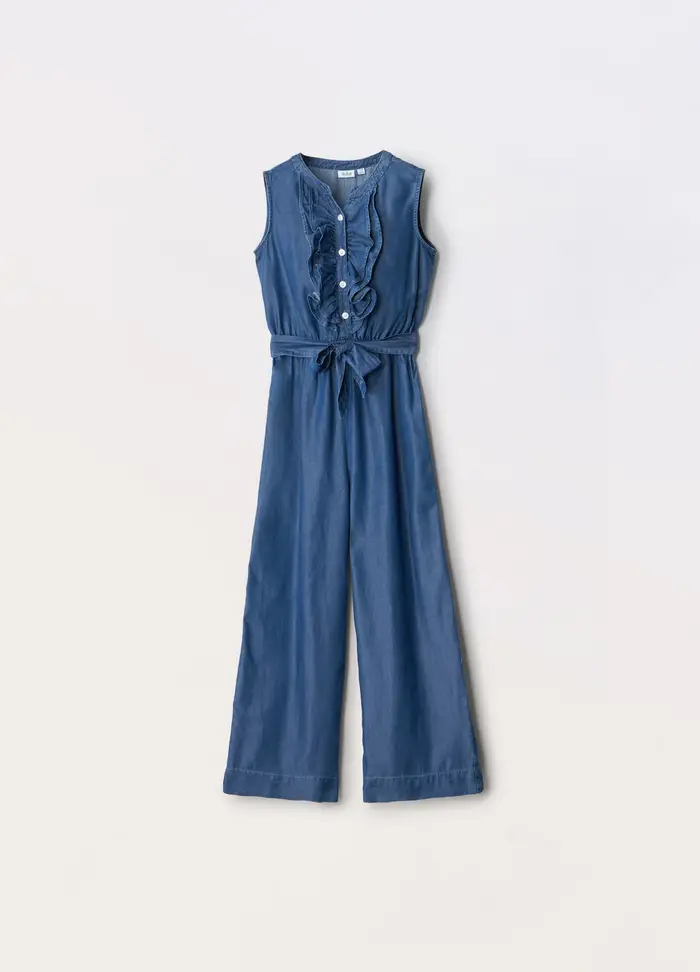 Blukids Tuta In Pura Lyocell Ragazza, Bambina, Blu Bluette