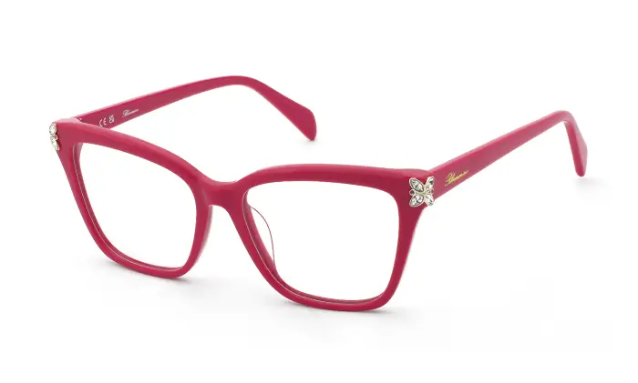 Blumarine Donna VBM255S 02GF Montature da vista Acetato Viola Farfalla