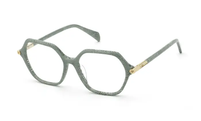 Blumarine Donna VBM256 02AQ Montature da vista Acetato Geometrica