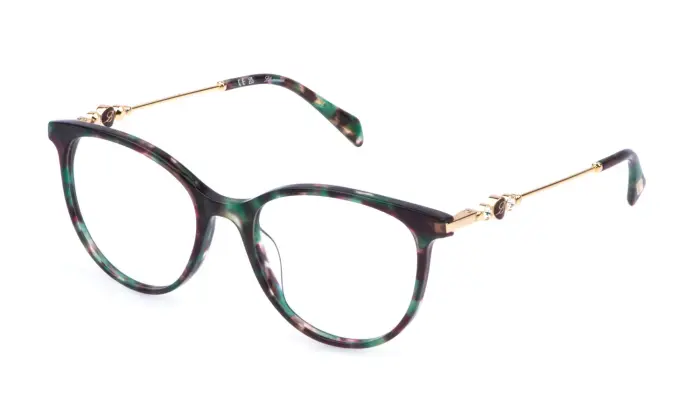 Blumarine Donna VBM879S 092I Montature da vista Acetato Havana Farfalla