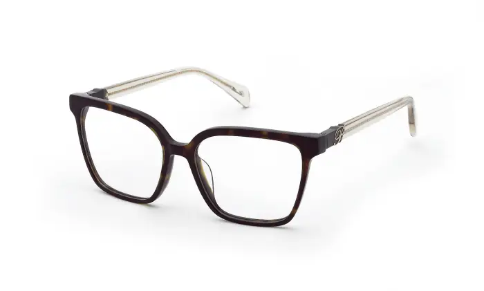 Blumarine Donna VBM885 722 Montature da vista Acetato Havana Squadrata