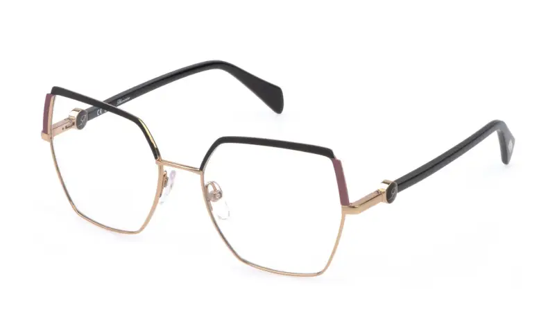 Blumarine Donna VBM218 301 Montature da vista Metallo Oro Geometrica