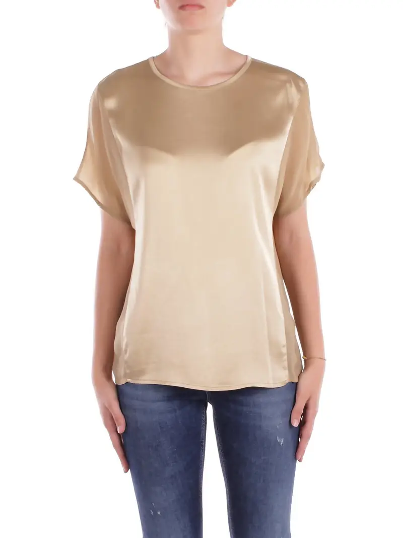MANILA GRACE Blusa Donna Beige Blusa scatola