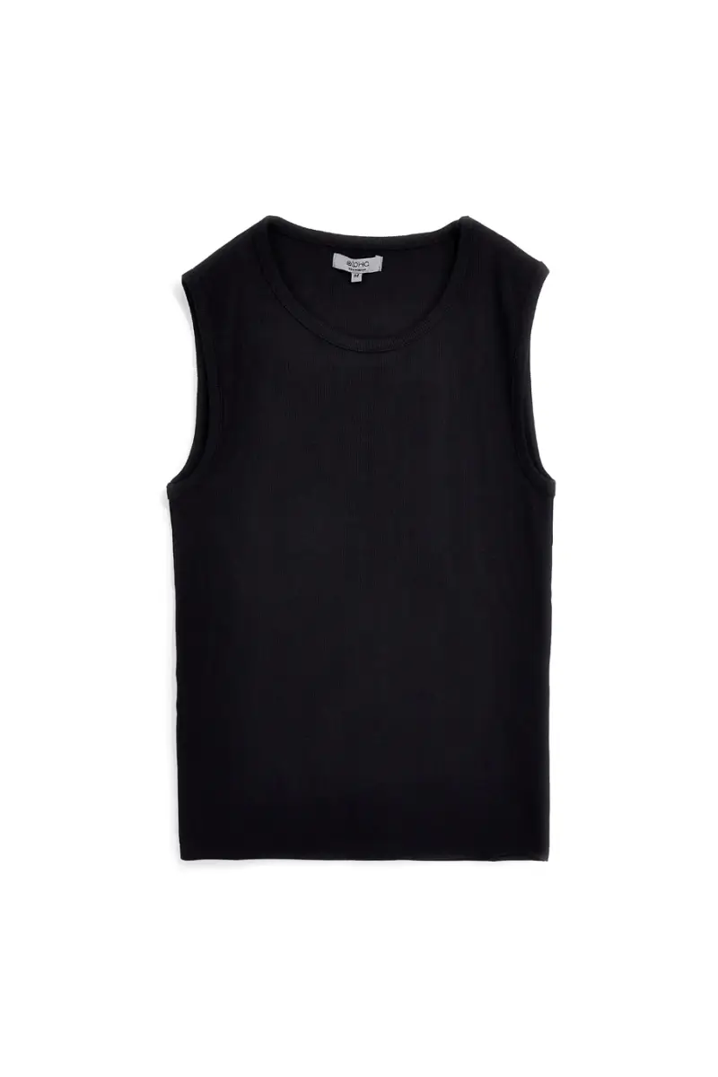 BOARDMAN Canotta nera a costine Alpha PT-T-9070 [NERO]