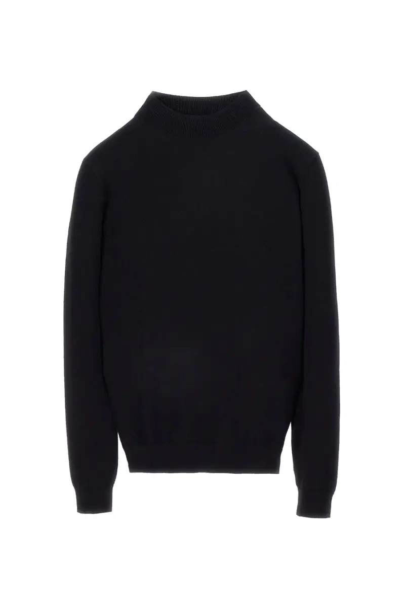 BOARDMAN Maglione leggero nero collo alto NBY8220 [NERO]