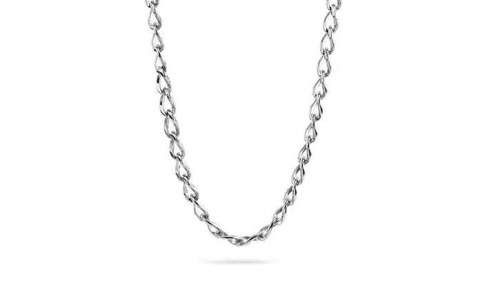 BOCCADAMO Collana Uomo Maglia Marina Grande In Acciaio 316L