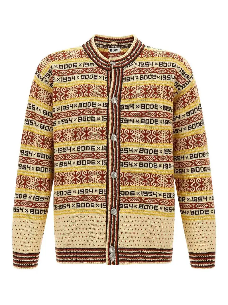 Bode Cardigan di marzapane Multicolore