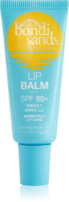 Bondi sands balsamo protettivo labbra SPF 50+ con profumazione vaniglia dolce 10 g