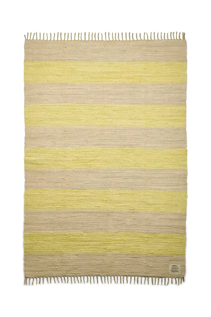 tappeto decorativo in cotone 140 x 200 cm Multicolore