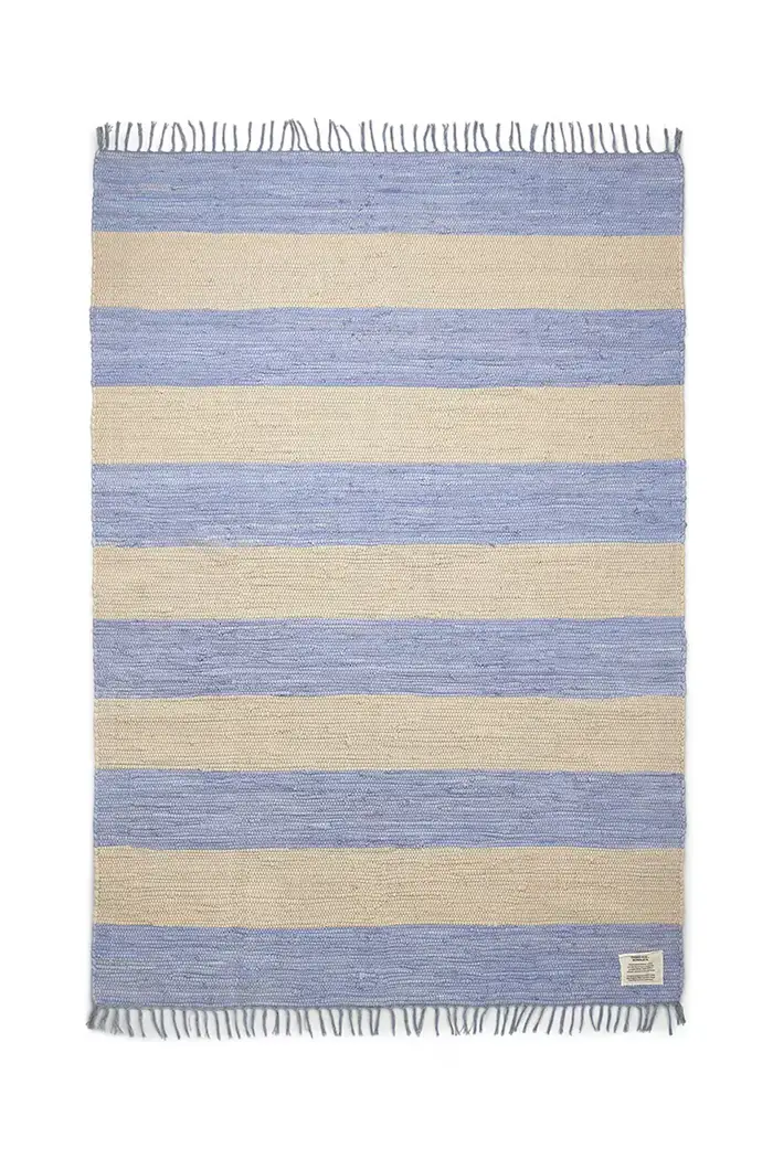 tappeto in cotone Chindi 140 x 200 cm Blu