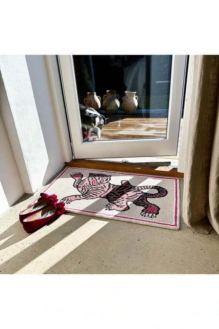 tappeto in lana Frame 52 x 90 cm Multicolore miniatura 4