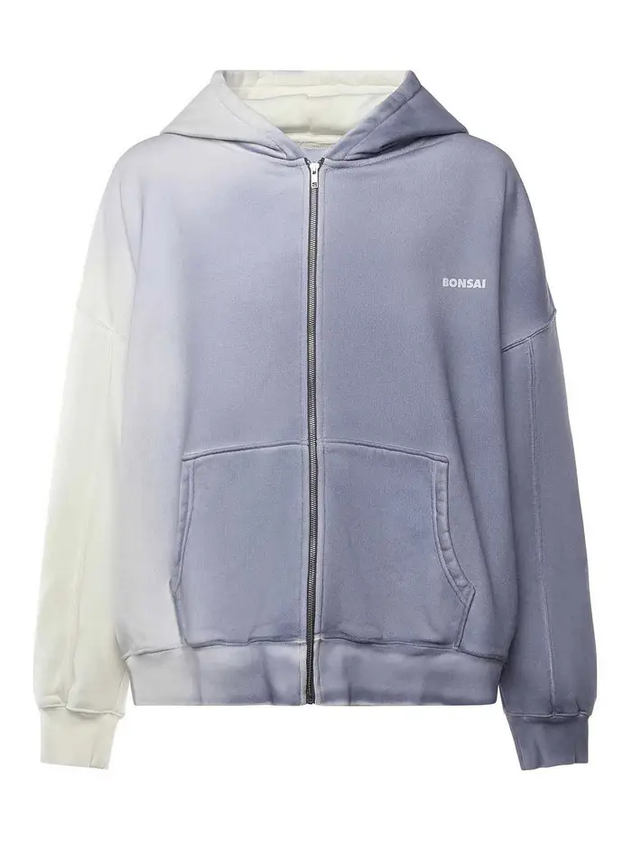 Felpa In Cotone Con Logo Blu