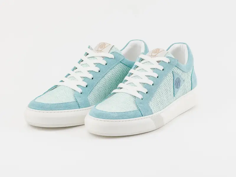 Boris Firenze SERENDIPITY - Sneakers celeste con particolari azzurri