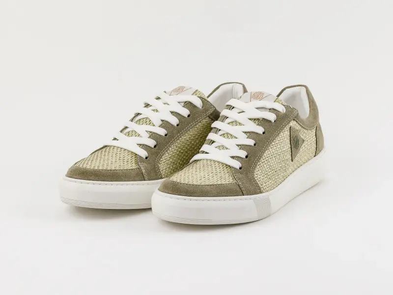 Boris Firenze SERENDIPITY - Sneakers verde con particolari verde scuro