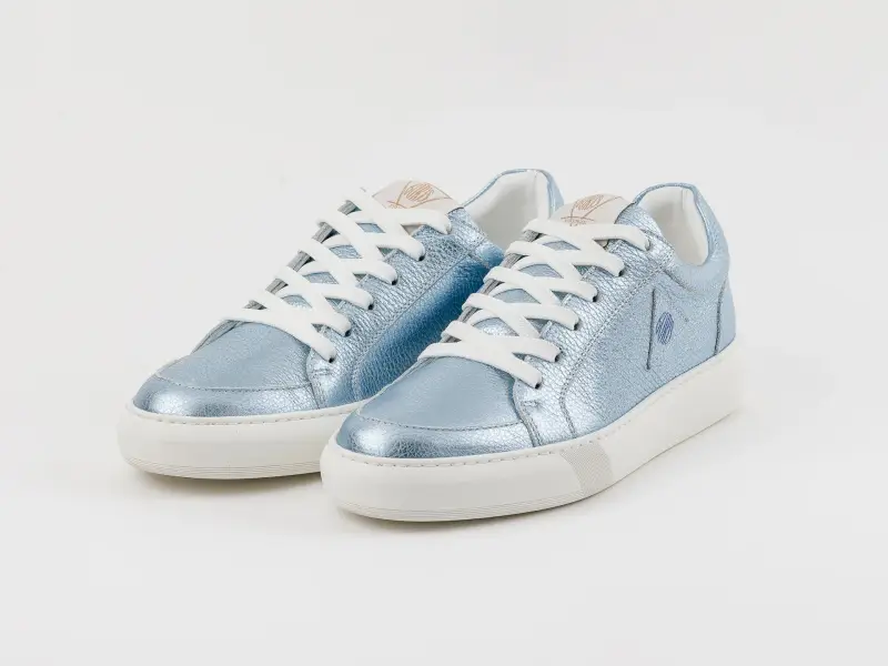 Boris Firenze WANDERLUST - Sneakers azzurra con particolari shimmer