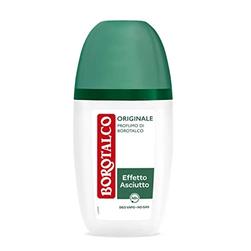 Borotalco Deodorante Vapo Originale, Formula Senza Alcool con Talco a Cristalli Attivi, Tripla Protezione Asciutta