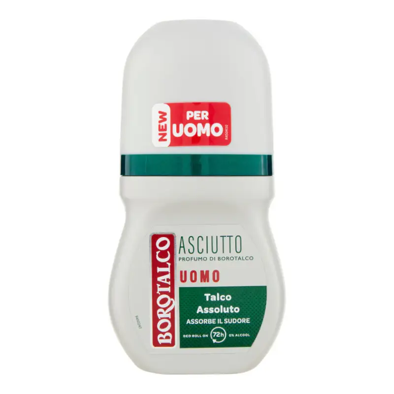 Borotalco Uomo Asciutto Profumo Di Deo Roll On 50 ml