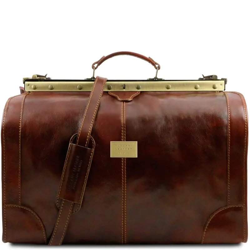 Tuscany Leather Borsa da viaggio in pelle Misura grande Marrone