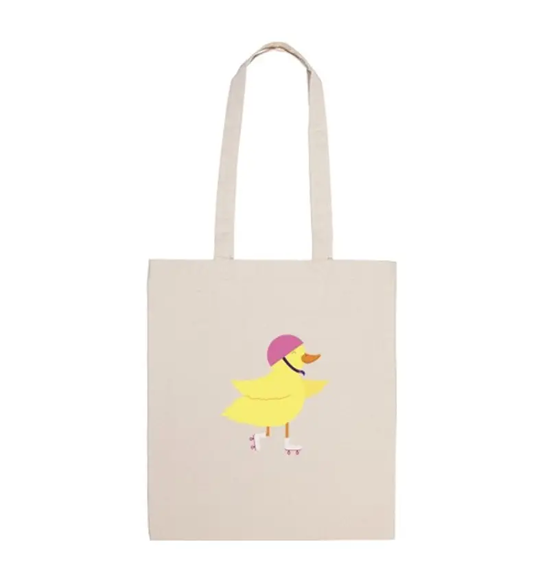 tostadora.it Borsa di tela anatra su pattini a rotelle