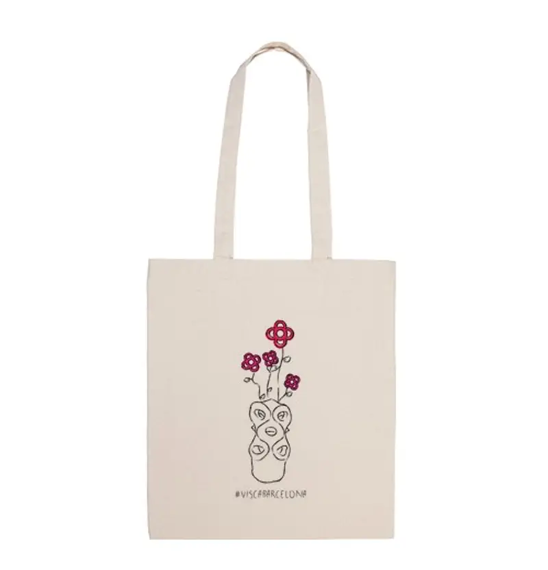 tostadora.it Borsa di tela fiore di barcellona