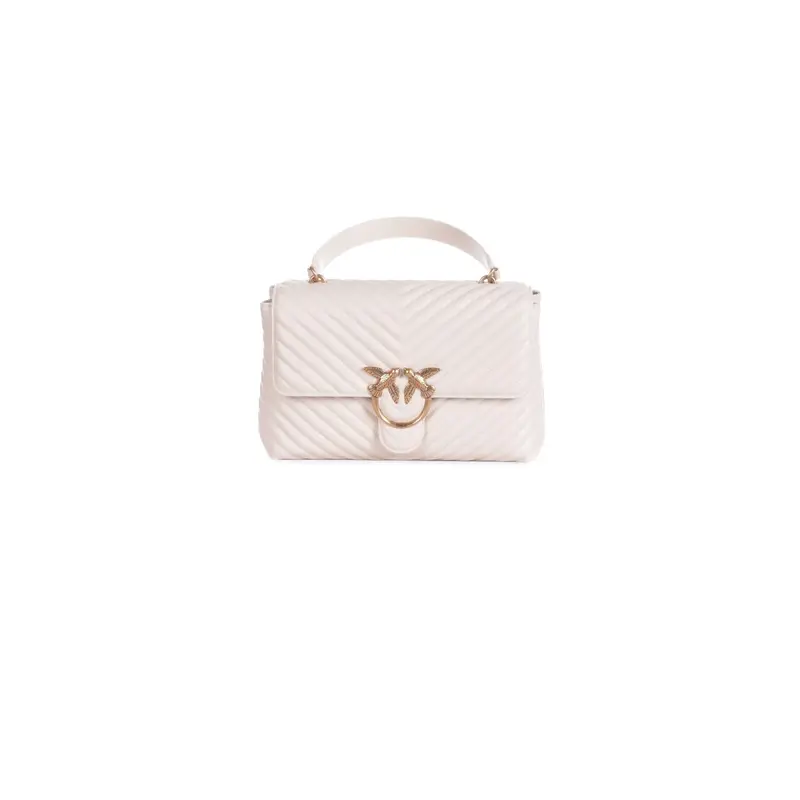 Borsa Donna PINKO bianco Seta Love lady puff big cl sheep