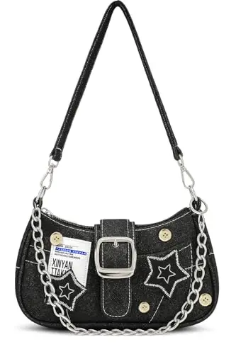 TJHDSF Borsa Donna Y2k Vintage Prime, Shoujo Y2k Bag, Borsa Vintage, Piccole Borse a Mano, Borse a Tracolla Degli Anni 2000