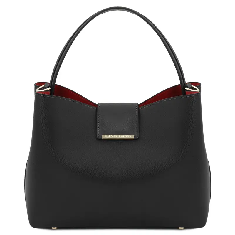 Tuscany Leather Borsa secchiello in pelle Nero