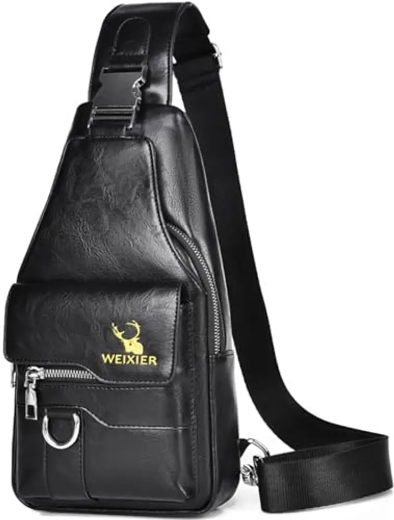 Hjkiopc Borsa a tracolla Uomo Nero 1886169