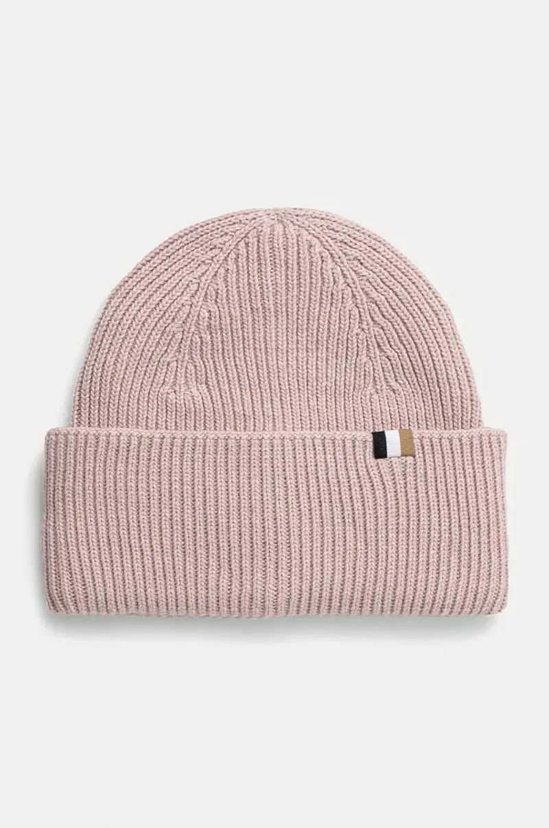 Boss berretto in misto lana colore rosa 50497808