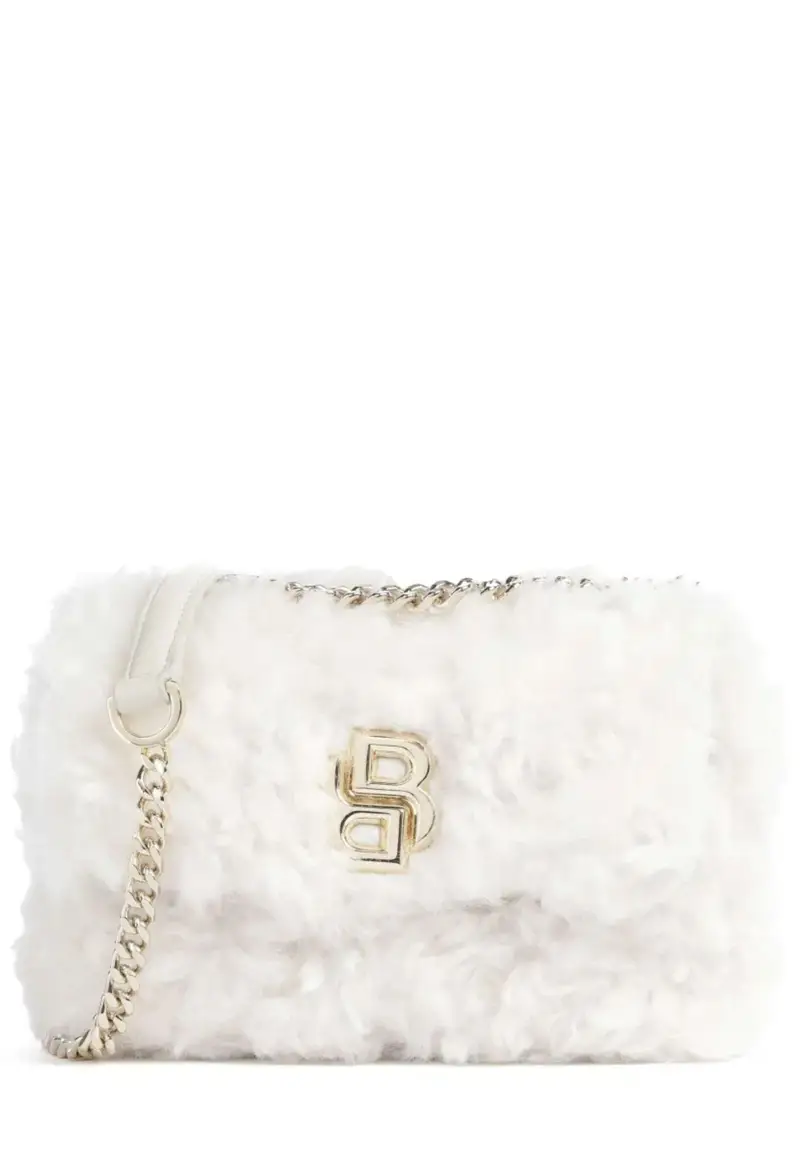 Boss BORSA B_ICON S SH. BAG FUR BIANCO