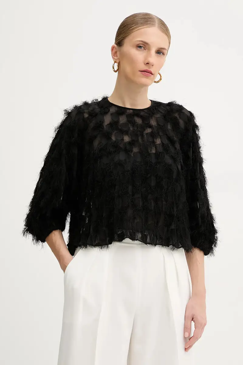 Boss camicetta donna colore nero 50546822