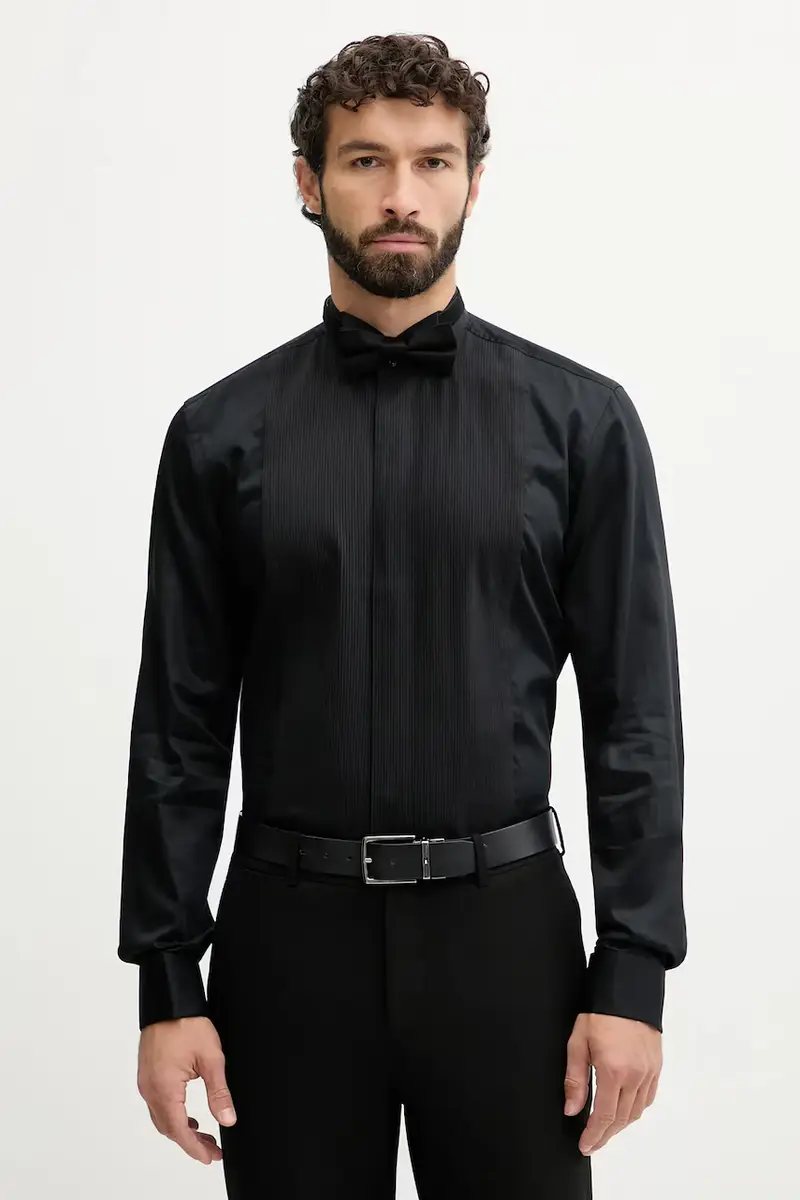 Boss camicia in cotone uomo colore nero 50550662