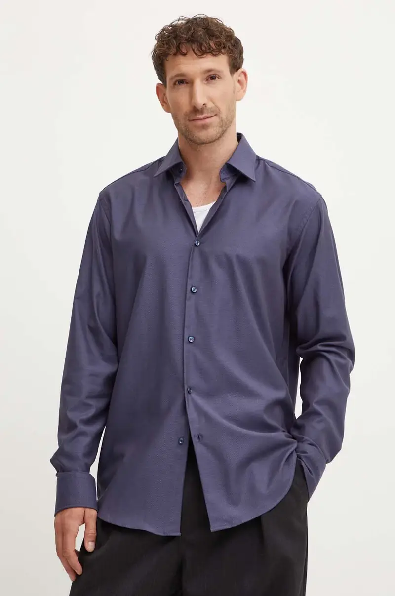 Boss camicia uomo colore blu navy 50489830 Violetto
