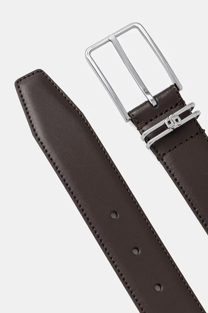 Boss cintura da uomo in pelle Loop Marrone