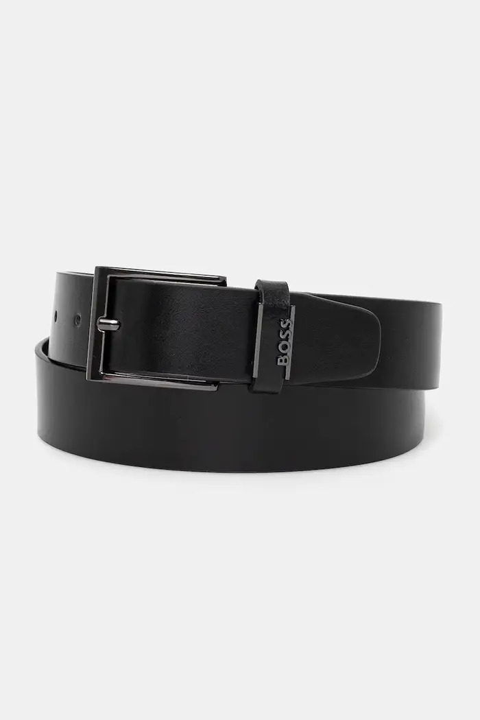 Boss cintura da uomo in pelle Nero