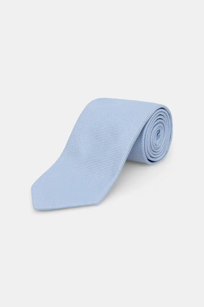 Boss cravatta da uomo con misto seta H-TIE Blu