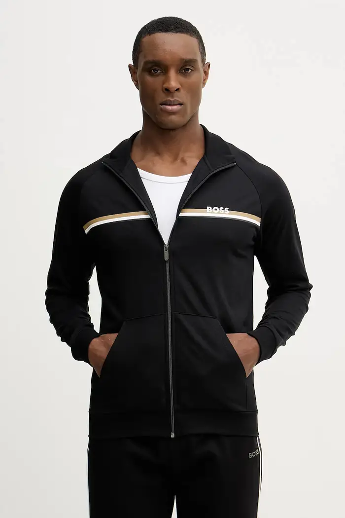 per uomo 50554779 Giacca nera autentica (M), Nero, Homewear, Cotone