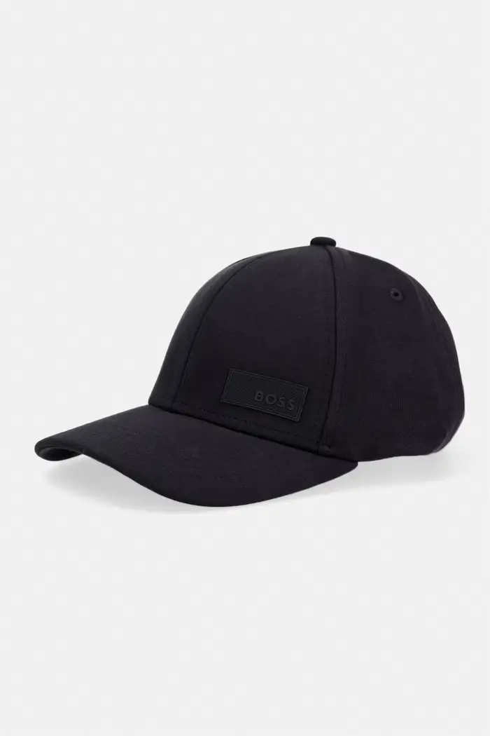 BOSS Green berretto con visiera da uomo con cotone Lach-J-BOSS Nero