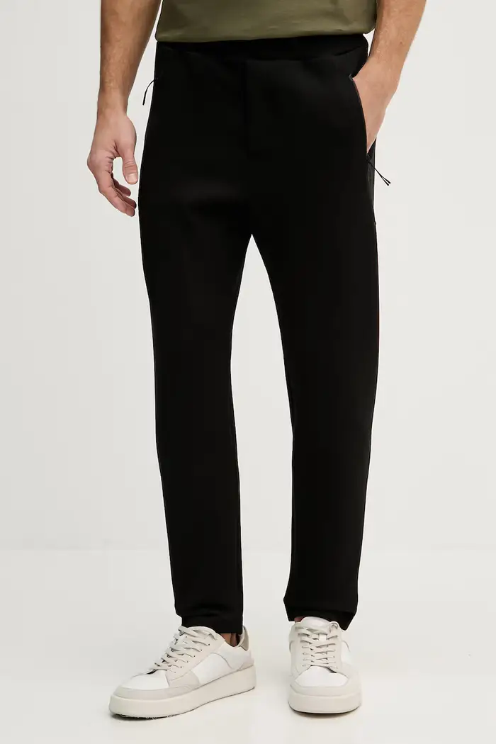 BOSS Green pantaloni da tuta da uomo BOSS X PORSCHE Nero