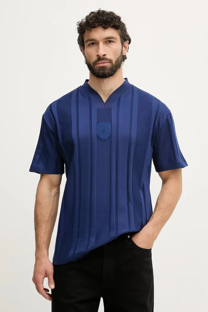 BOSS Green t-shirt da uomo in cotone Blu navy