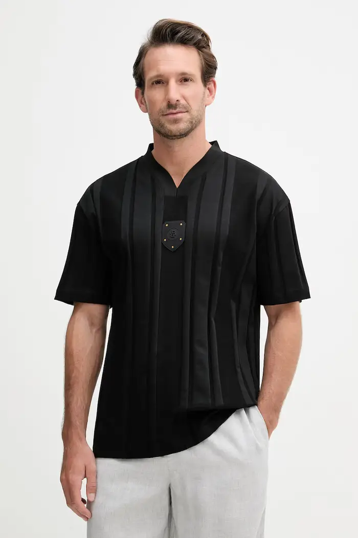 BOSS Green t-shirt da uomo in cotone Nero