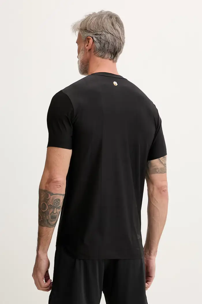 t-shirt da uomo Nero miniatura 3
