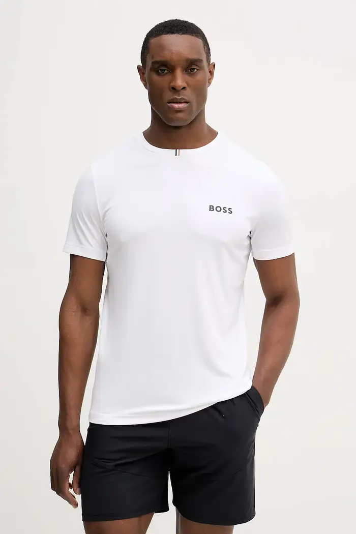 BOSS Green t-shirt TS_TOC Spin Training Bianco