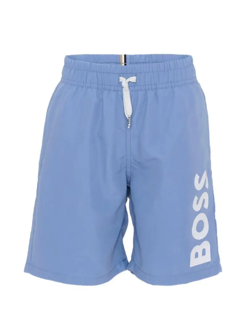 BOSS KIDSWEAR Boxer mare in poliestere con coulisse Lavanda