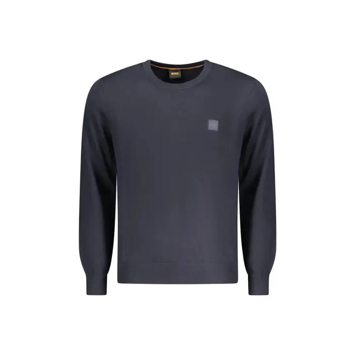 Boss Maglia Uomo Blu Logo