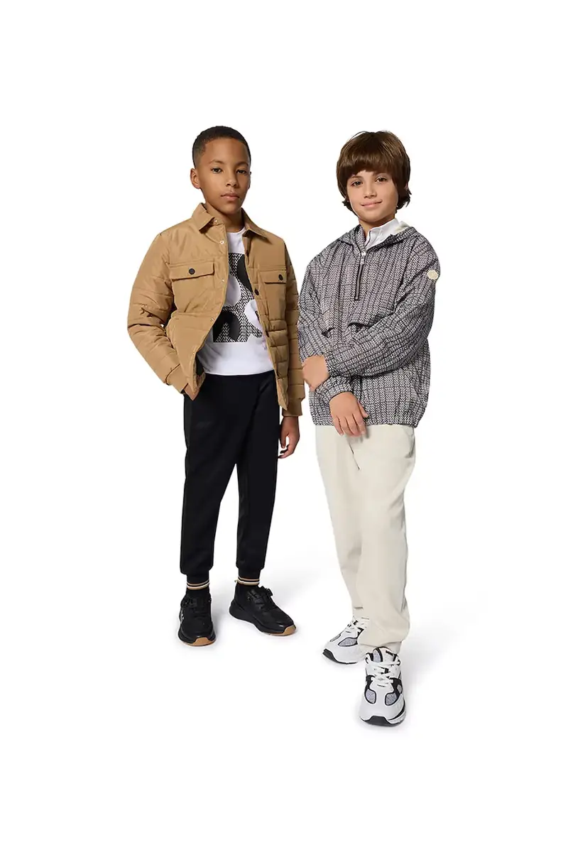 Boss maglietta a maniche lunghe per bambini colore bianco J52362