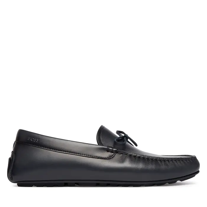 BOSS per uomo 50557676 Mocassini in pelle Noel blu navy, Basso, Nessuno, Casual, Da sera, Classico