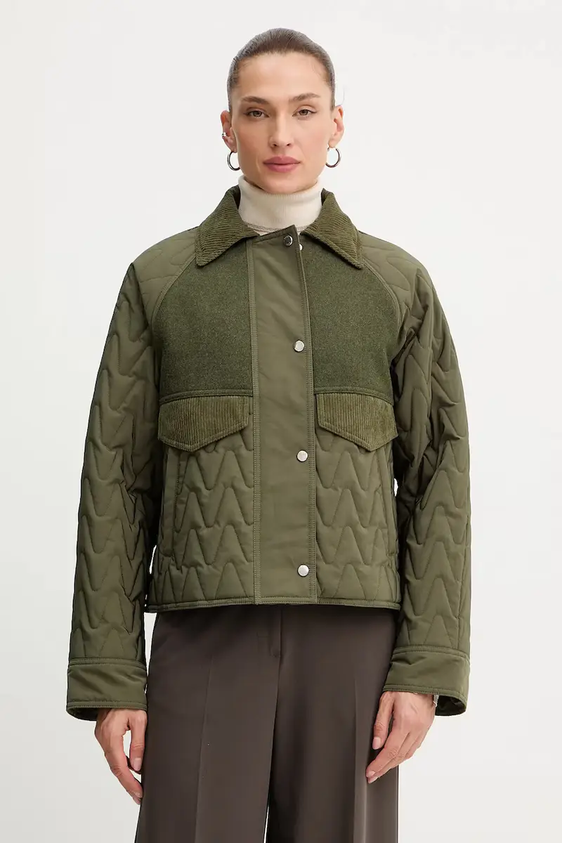 Boss Orange giacca con lana colore verde 50547326