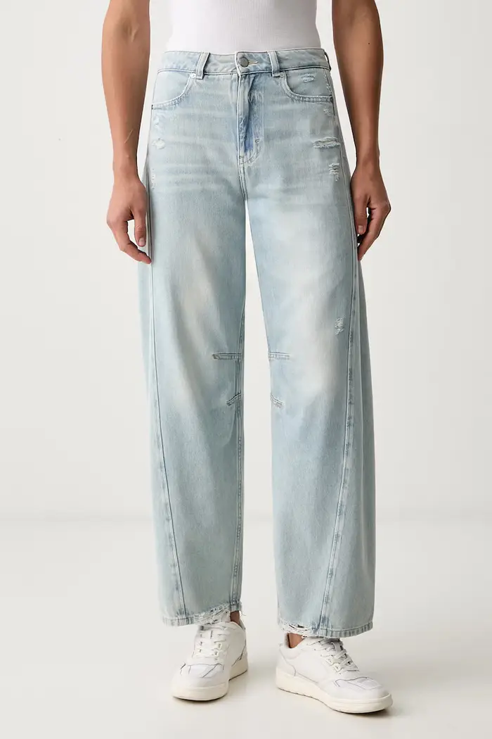 Boss Orange jeans barrel da donna C BALOON HR 1 0 Blu