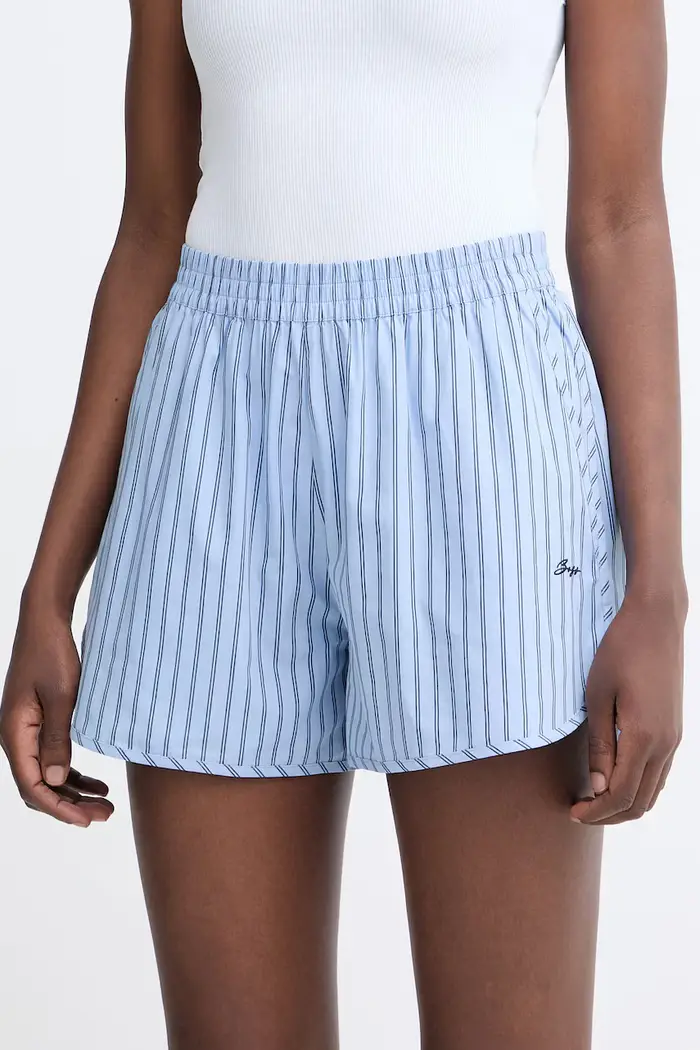 Boss Orange pantaloncini da donna in cotone C Tiplyna Blu